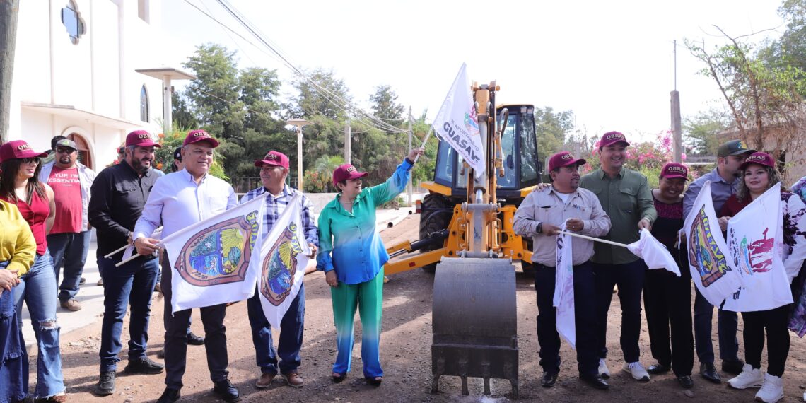 Inician obras de pavimentación por 14 MDP en tres comunidades de Guasave