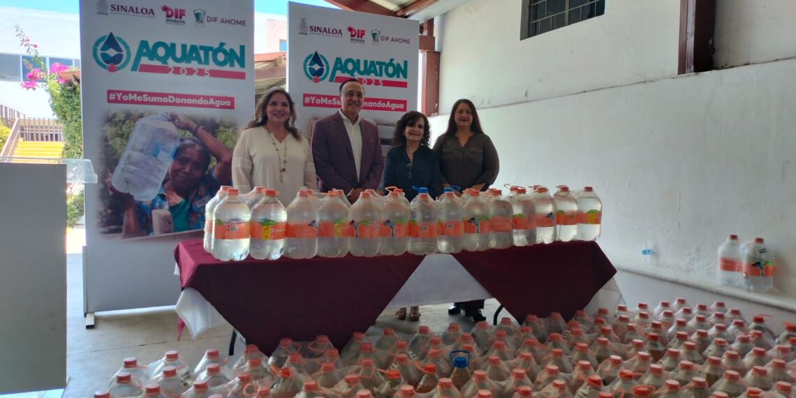 Alcalde de Ahome llama a funcionarios y ciudadanos a donar en el “Aquatón 2025”