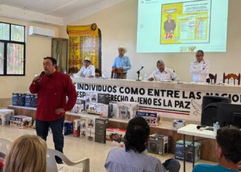 Ejidatarios del Benito Juárez arropan la candidatura de PÉREZ MIER para juez de distrito.