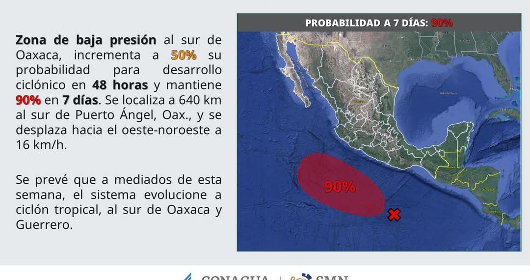¡Atentos, pero tranquilos! Sinaloa se alista ante posible formación de ciclón tropical “Alvin”