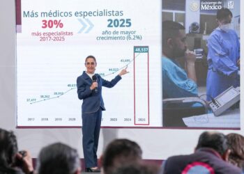 En 2025 rompimos récord en formación y contratación de médicos especialistas del IMSS para mejor la atención médica: Presidenta Claudia Sheinbaum