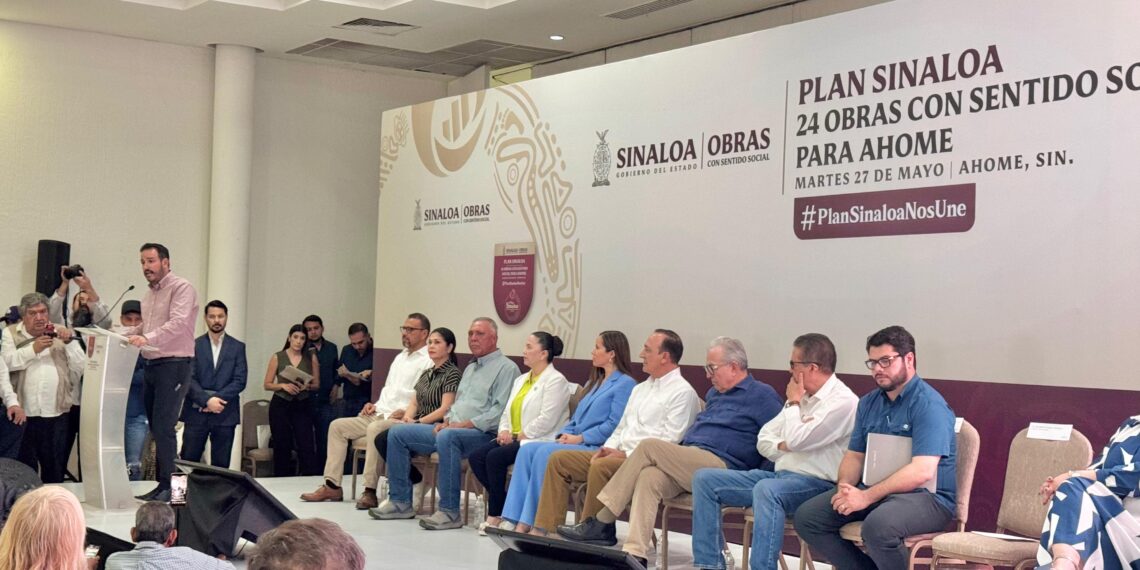 Confirma gobernador Rocha construcción de planta potabilizadora y boulevard en Jahuara II durante presentación del Plan Sinaloa