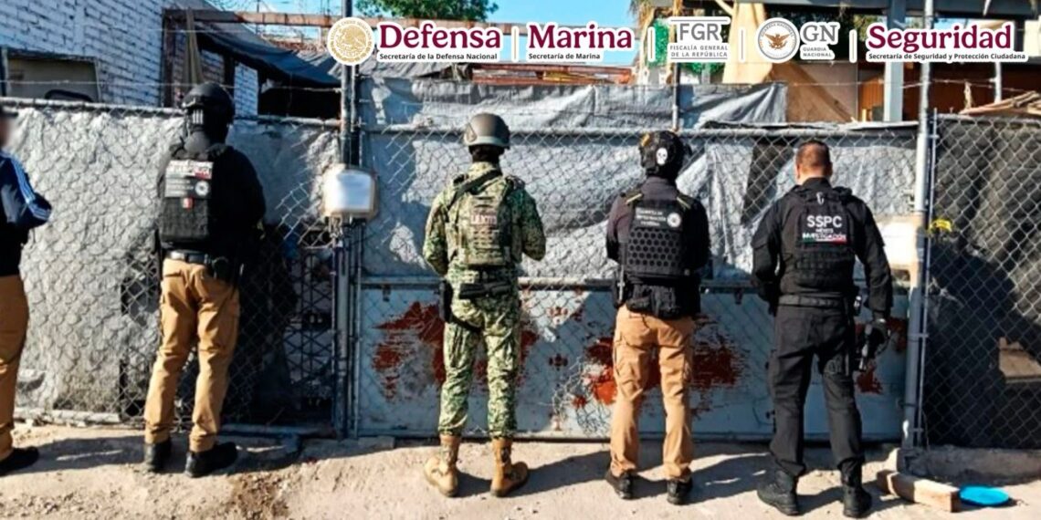 Al ejecutar una orden de cateo en un domicilio en Baja California, se aseguraron diversas dosis de droga
