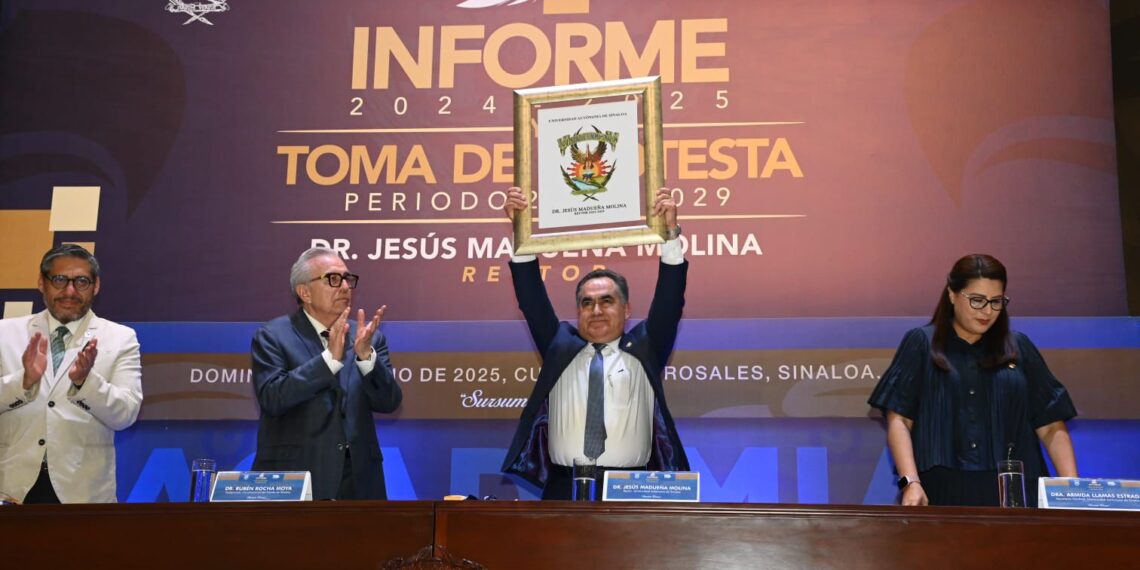  El Dr. Jesús Madueña Molina rinde su 4to. Informe de Labores y asume segundo periodo como Rector de la UAS, periodo 2025-2029 destacando el humanismo y la unidad