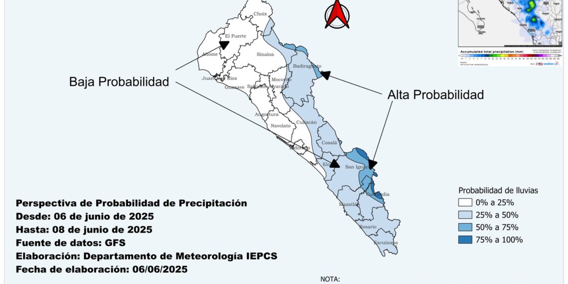 Pronostican lluvias en zonas serranas de Sinaloa durante el fin de semana