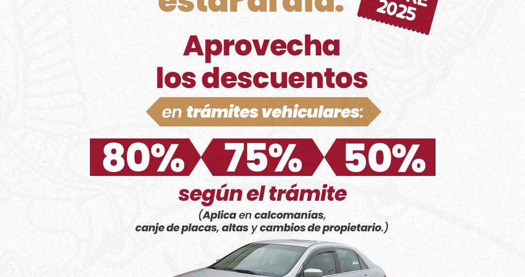 Lanzan descuentos especiales en trámites vehiculares por el Día del Padre en Sinaloa
