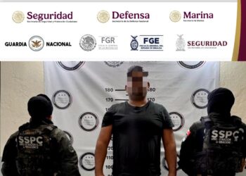 En Culiacán, Elementos de seguridad aseguran a un civil con arma de fuego