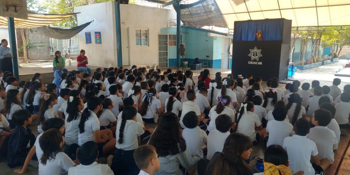 SSPyTM Culiacán promueve prevención a través del arte en primaria