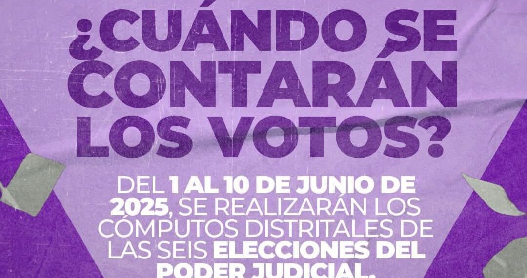 Elección del Poder Judicial: INE revela cuándo se contarán los votos – NR | NOTICIAS