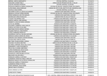 Secretaría de Salud da a conocer la lista preliminar de resultados en el proceso de normalización laboral