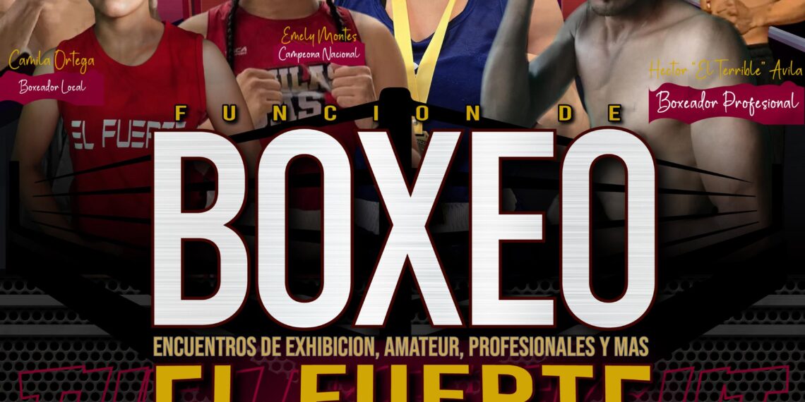Gran Función de Boxeo reunirá a campeones y talentos locales en El Fuerte.