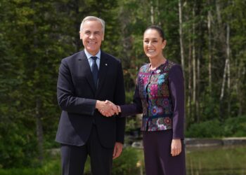 Valoramos mucho la relación con Canadá en lo comercial, cultural y en la amistad: Presidenta Claudia Sheinbaum en reunión con primer ministro canadiense, Mark Carney, en G7
