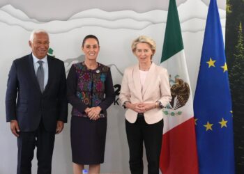 En G7, dialoga Presidenta Claudia Sheinbaum sobre actualización del acuerdo comercial entre México y la Unión Europea