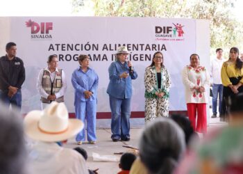 El Gobierno Municipal de Guasave y DIF Sinaloa entregan apoyos alimentarios a familias de Los Ángeles del Triunfo