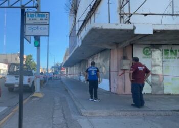 Protección Civil Ahome descarta lesionados tras colapso parcial en edificio “La Violeta”