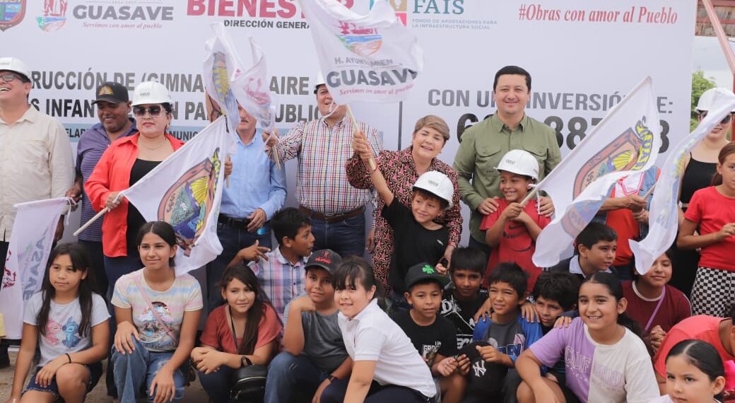 La alcaldesa de Guasave encabeza inicio de seis obras en La Trinidad; invierten 3.1 MDP del Ramo 33