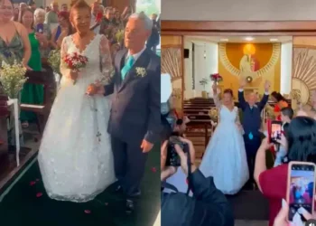 Abuelita que nunca había tenido novio, se casa por primera vez a los 70 años