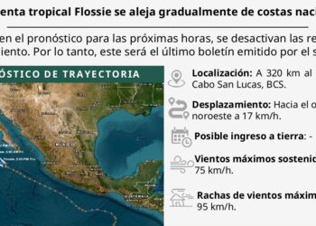 Tormenta tropical Flossie se aleja de costas mexicanas y se desactivan alertas