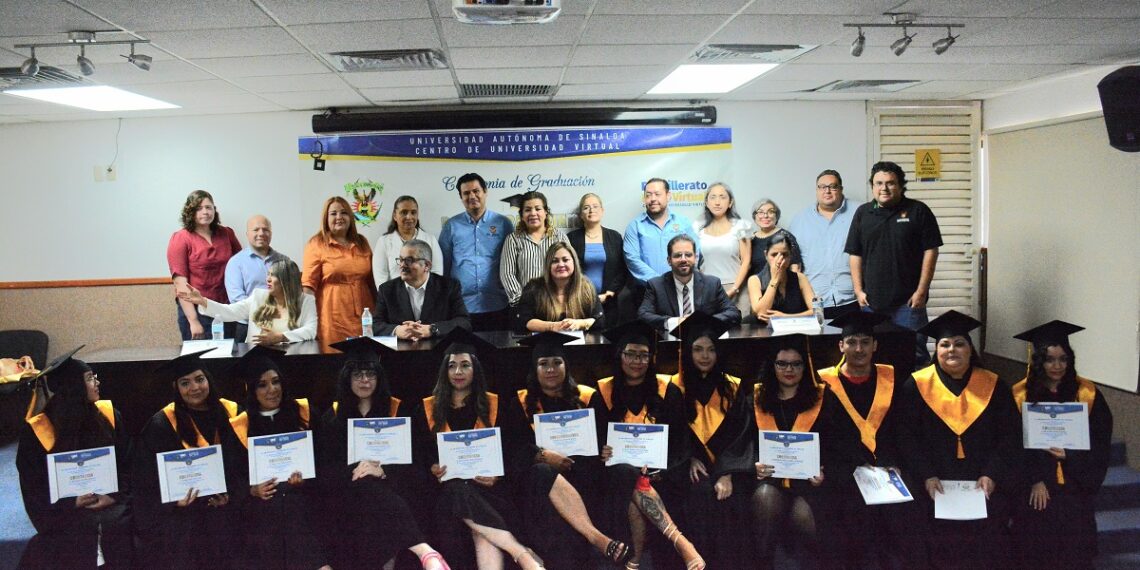 Reafirma la UAS su compromiso con una educación flexible e incluyente con la graduación de la Generación 2023-2025 del Bachillerato Virtual