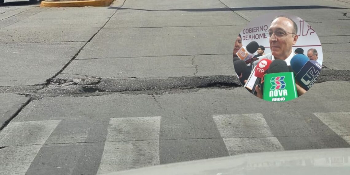 Alcalde de Ahome asegura que todos los baches serán reparados; pide paciencia a la ciudadanía