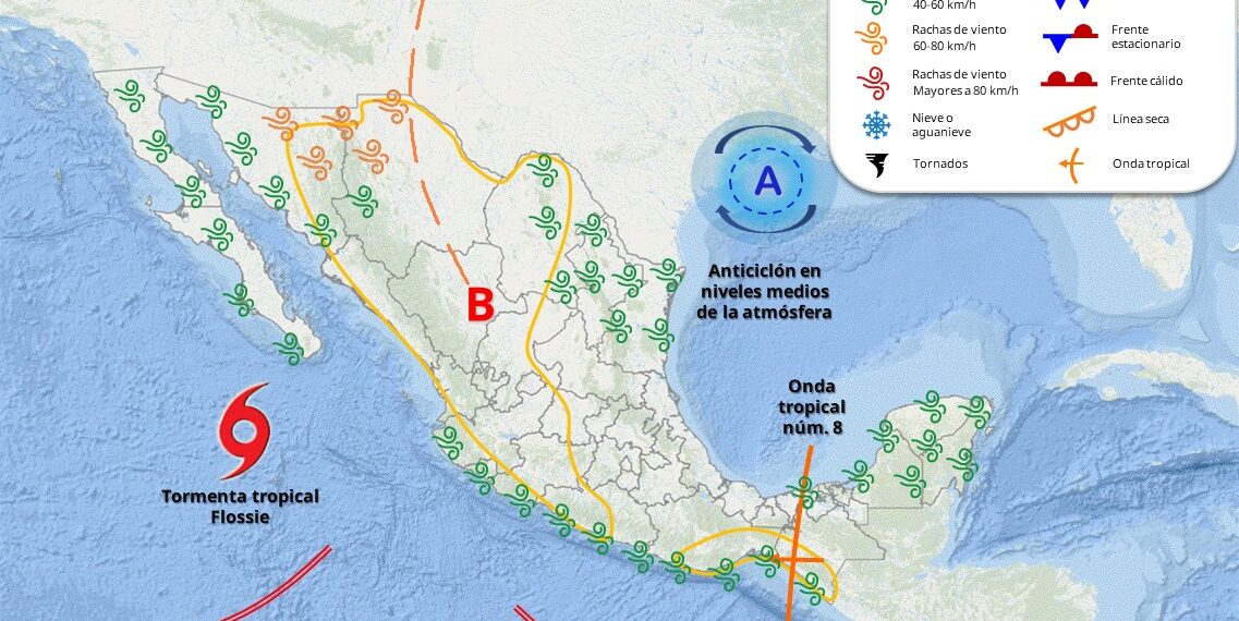 Flossie podría degradarse a tormenta tropical; prevén lluvias en estos estados: CONAGUA – NR | NOTICIAS
