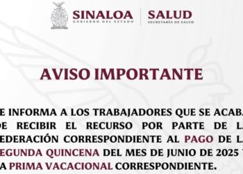 Secretaría de Salud confirma recepción de recursos para pago a trabajadores – NR | NOTICIAS