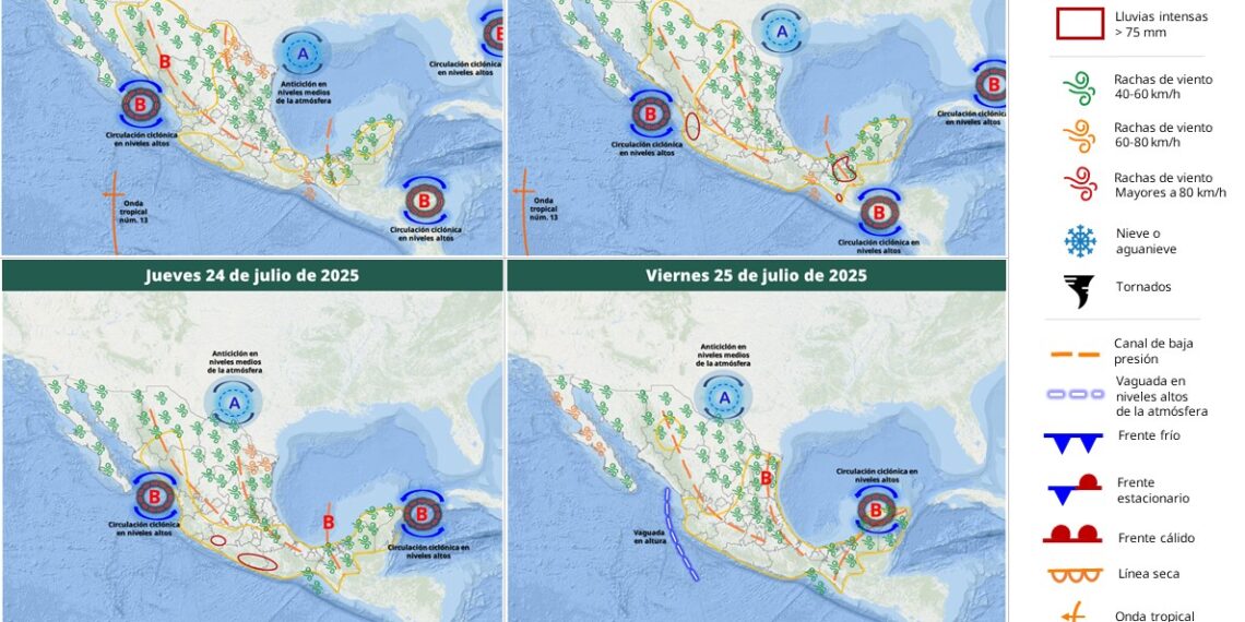 Disminuyen lluvias en Sinaloa; prevén calor “que arde” toda la semana