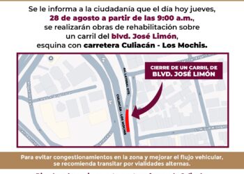 Inician obras de rehabilitación en bulevar José Limón; llaman a usar rutas alternas