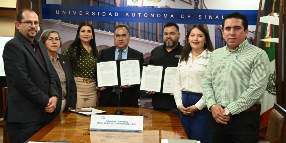 La UAS y SUMA Sociedad Unida firman convenio de colaboración para ampliar horizontes educativos, de valores y de construcción de paz