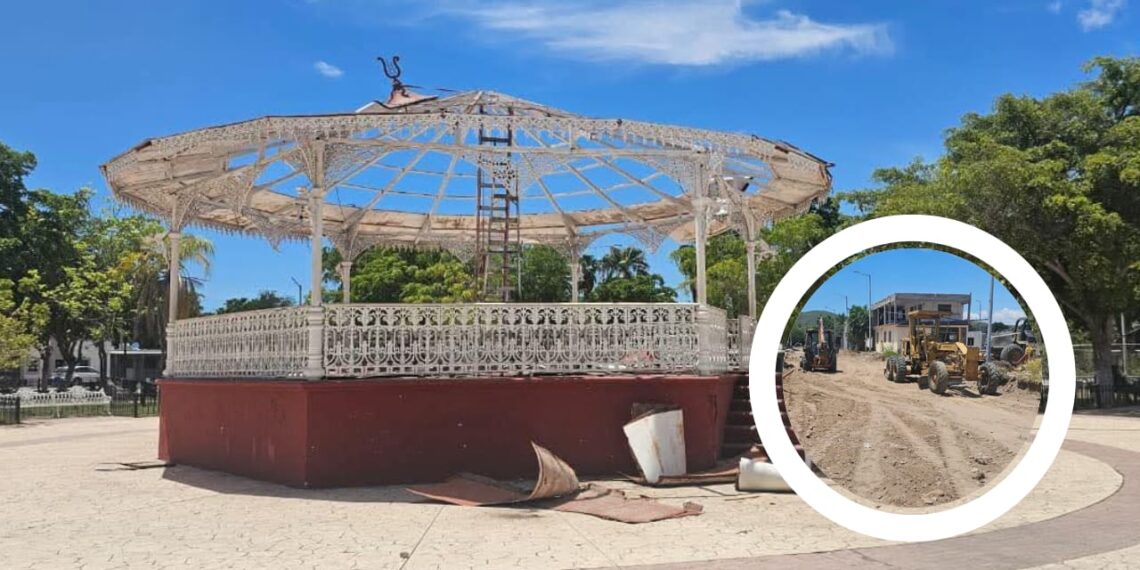 Avanzan obras de quiosco y pavimentación en Topolobampo – NR | NOTICIAS