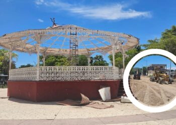 Avanzan obras de quiosco y pavimentación en Topolobampo – NR | NOTICIAS