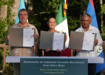 México, Guatemala y Belice anuncian el corredor biocultural más grande del mundo en su tipo: corredor biocultural  Selva Maya. Preservará  5.7 millones de hectáreas de selva de los tres Países