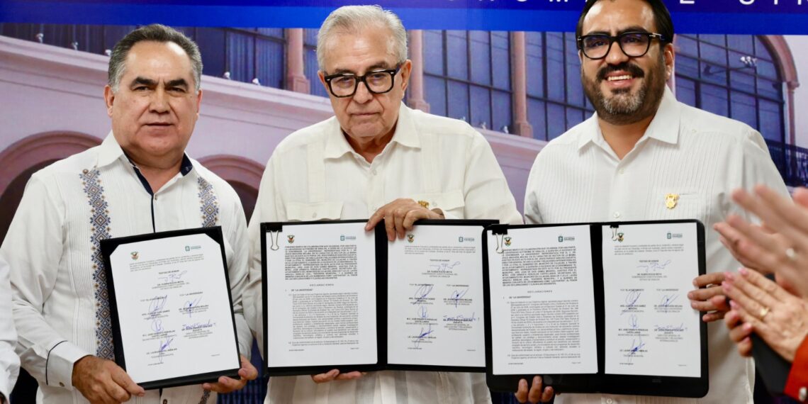 Atestigua gobernador Rocha la firma del convenio de colaboración Universidad Autónoma Sinaloa – Ayuntamiento de Culiacán
