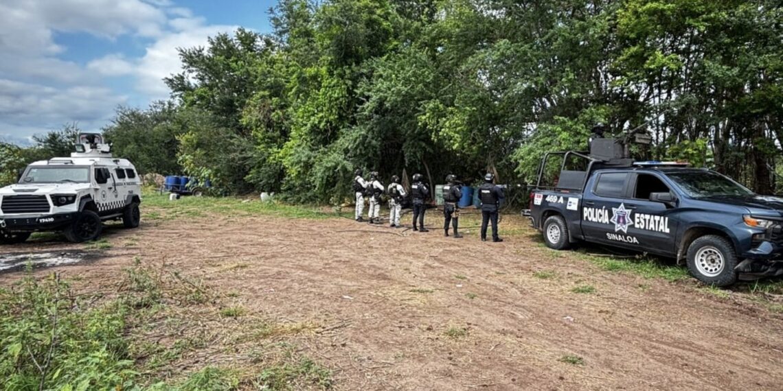 Desmantelan en Mocorito área de concentración de químicos para elaboración de drogas