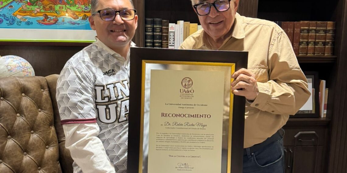 Reconoce la UAdeO la visión humanista del gobernador Rubén Rocha Moya