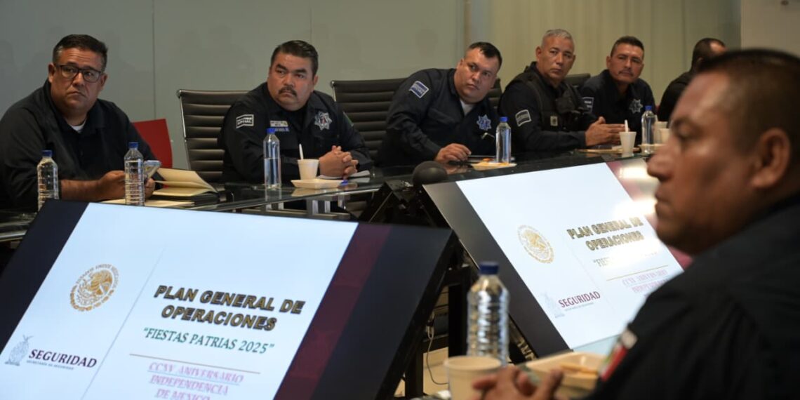 Autoridades de Seguridad Pública revisan el Plan General de Operaciones Fiestas Patrias 2025