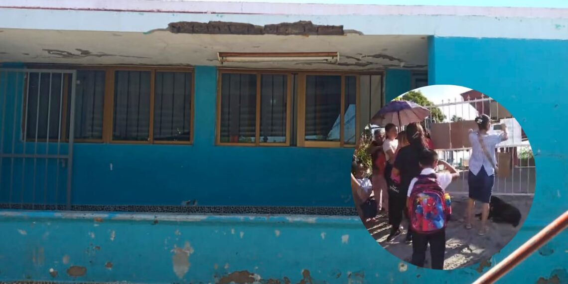 ¡Alerta en Guasave! Padres bloquean primaria Maximino Hernández por riesgo de colapso en techos – NR | NOTICIAS