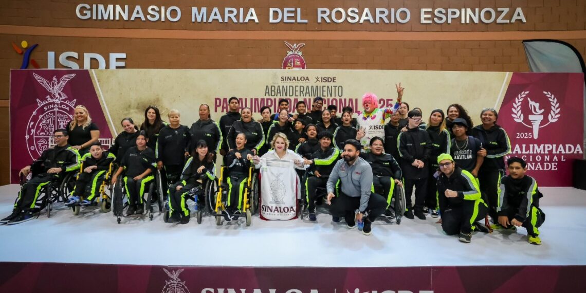 Eneyda Rocha abandera a la delegación de Sinaloa rumbo a la Paralimpiada Nacional 2025 a desarrollarse en Aguascalientes