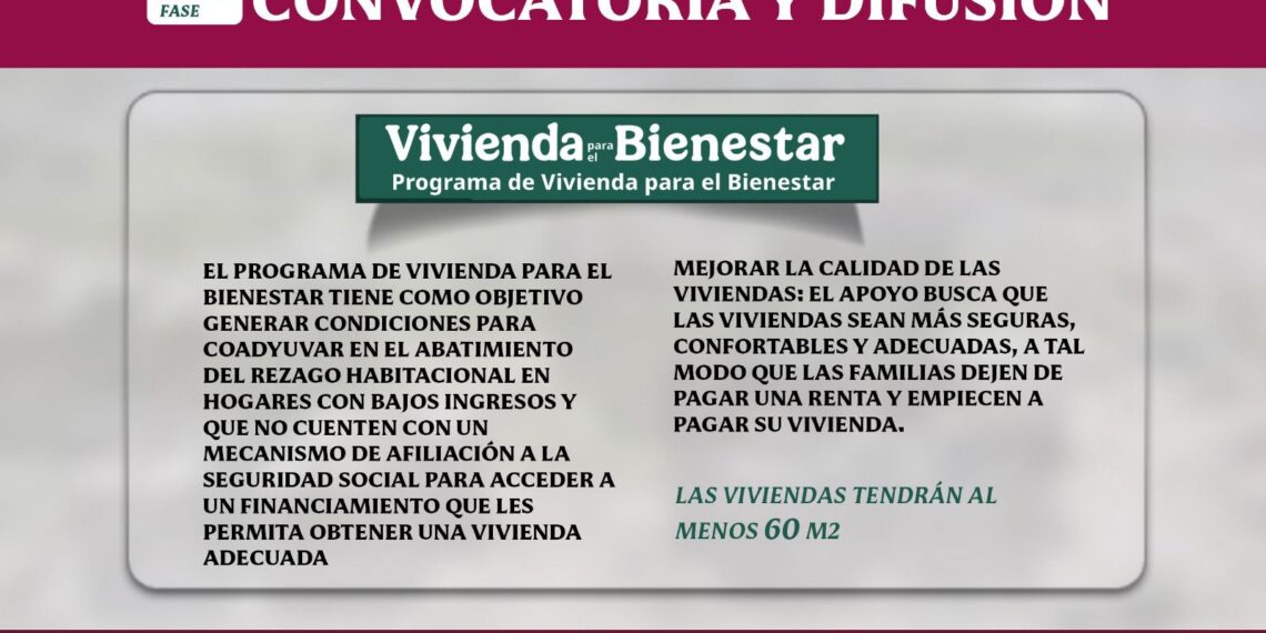 Se abre módulo de información del Programa Vivienda para el Bienestar en El Fuerte