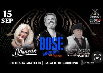 Bosé, Marisela y El Coyote animarán el Grito en Palacio de Gobierno