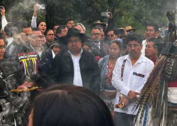 Comunidades indígenas consagran bastones de mando para nuevos ministros de la Corte