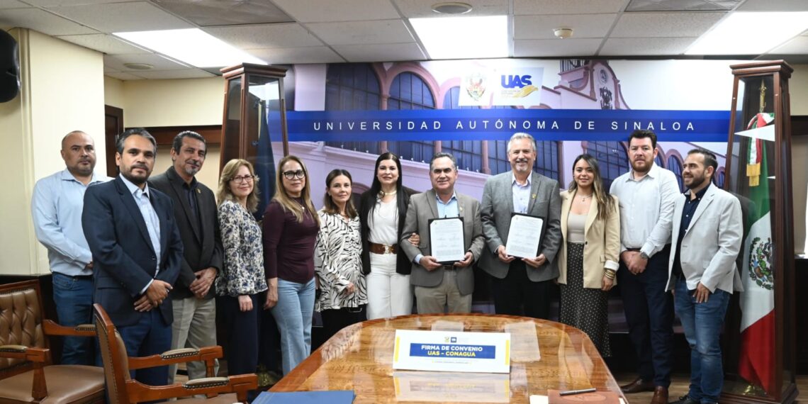 La UAS firma convenio con la CONAGUA para el desarrollo de investigación, capacitación, prestación de servicios, formación integral y acciones sustentables