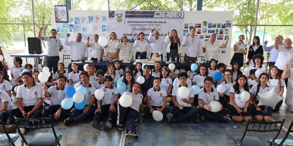 Lleva la UAS la Semana de Actividades por el Día Internacional de la Paz a la Preparatoria Rafael Buelna Tenorio con cultura, deporte y academia