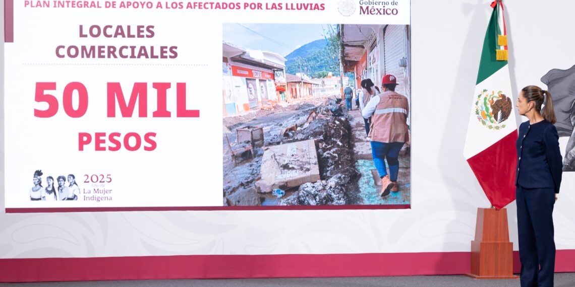 Anuncia Presidenta Claudia Sheinbaum inversión inicial de 10 mil mdp en apoyos directos a damnificados por las lluvias