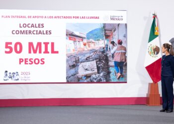Anuncia Presidenta Claudia Sheinbaum inversión inicial de 10 mil mdp en apoyos directos a damnificados por las lluvias