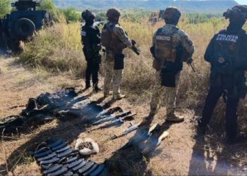 Siete agresores abatidos y arsenal asegurado en operativo al norte de Culiacán