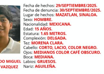 Fiscalía de Sinaloa activa Alerta Amber para localizar a Raymundo Miguel Torres Vázquez – NR | NOTICIAS