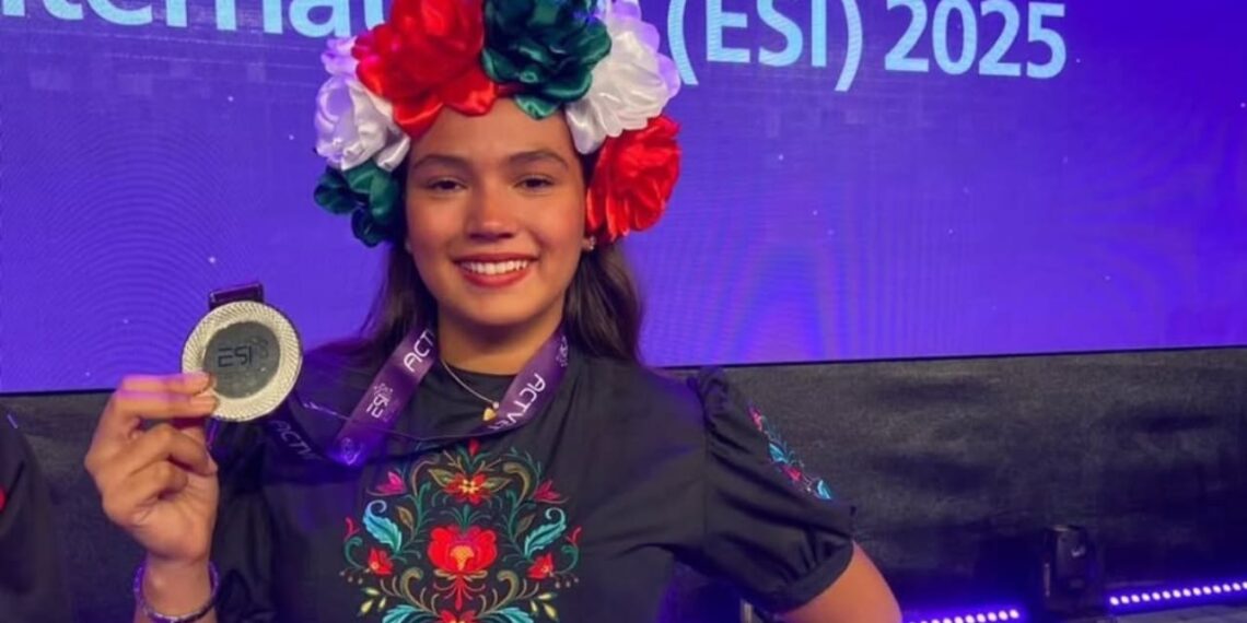 Andrea Villanazul Cortez representa a México en Exposciences Internacional ESI 2025 en Abu Dhabi