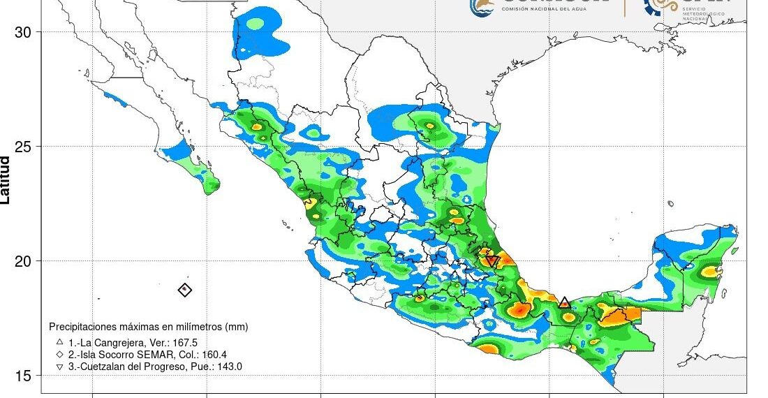 Actualización sobre las lluvias y niveles de presas en Sinaloa