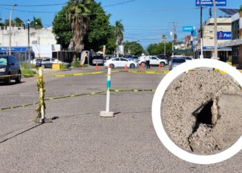 ¡Precaución! Detectan socavón en avenida Santos Degollado; reparaciones iniciarán mañana  – NR | NOTICIAS
